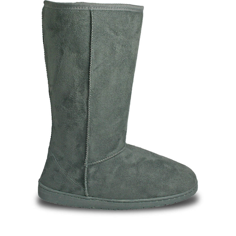 Women's 13-inch Microfiber Boots - Gray