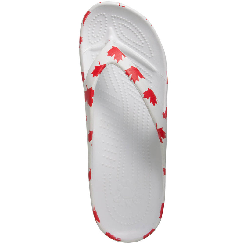 Women's Flip Flops - Canada (White/Red)