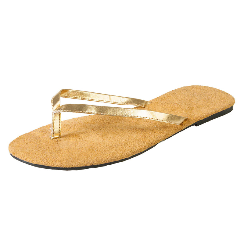 Hounds Women's Bendable Flip Flops - Gold
