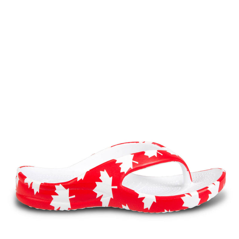 Kids' Flip Flops - Canada (Red/White)