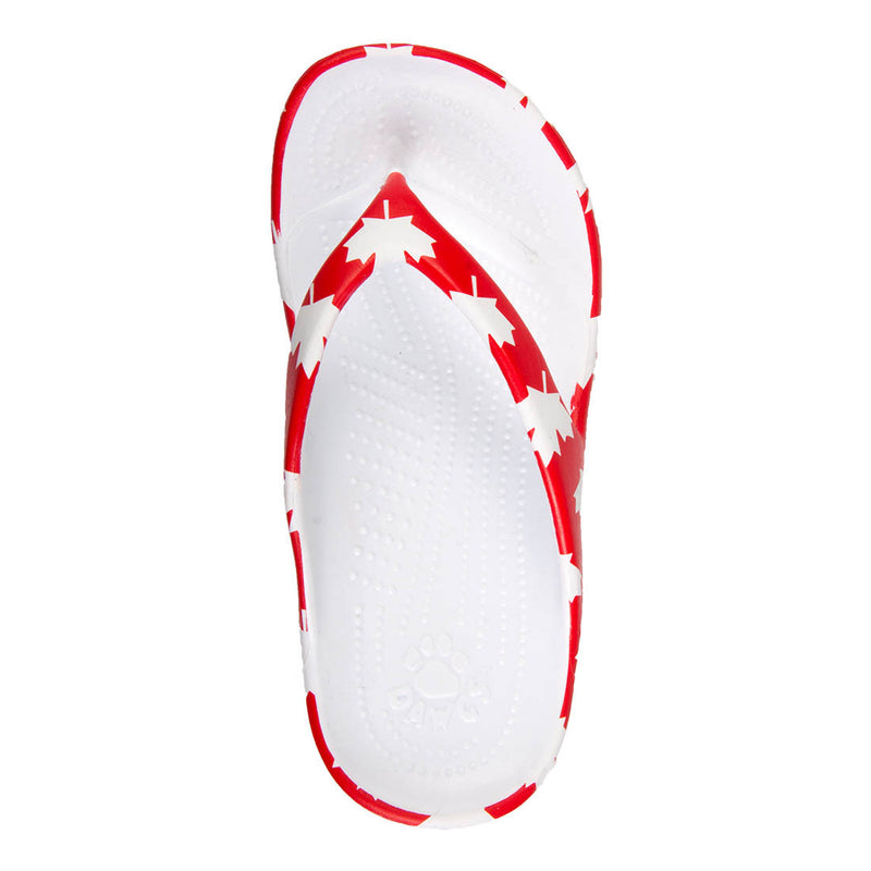 Toddlers' Flip Flops - Canada (Red/White)