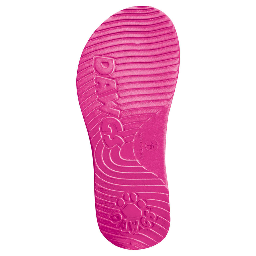 Dawgs Women's Flip Flops - Hot Pink