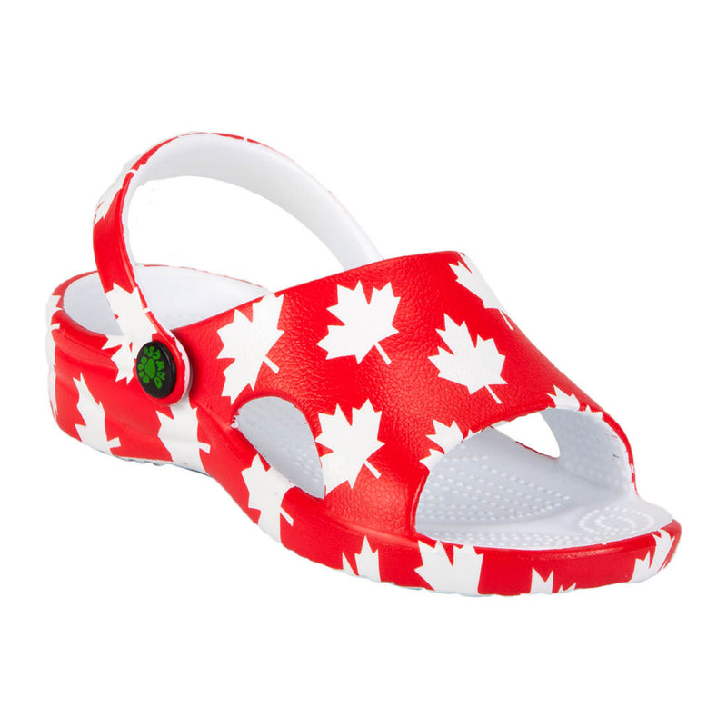 Kids' Slides - Canada (Red/White)