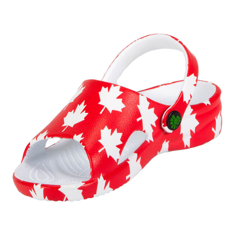 Toddlers' Slides - Canada (Red/White)